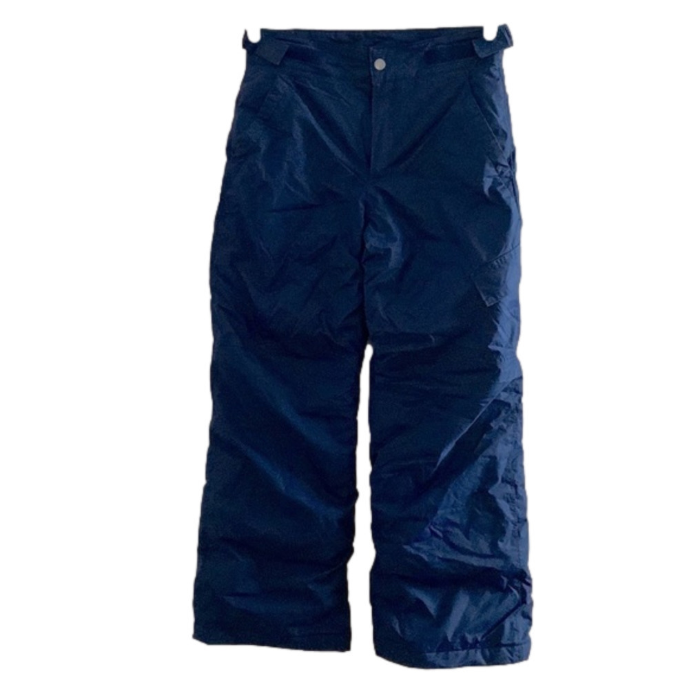 𝅺COLUMBIA Youth Ski Pants, Size 10/12, Navy Blue.